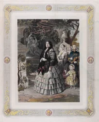 Her Majesty the Queen Isabel II and Her August Daughter Her Most Serene Highness the Princess of Asturias